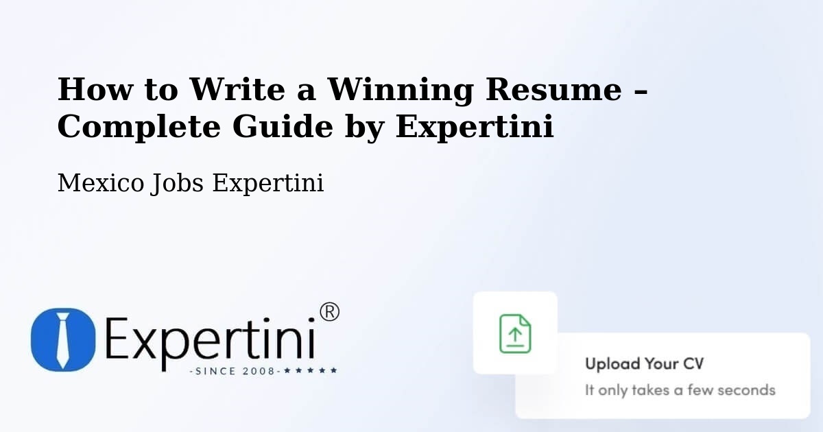 Resume Writing Guide for Job Seekers – Chilpancingo - Chilpancingo, Mexico Jobs Expertini